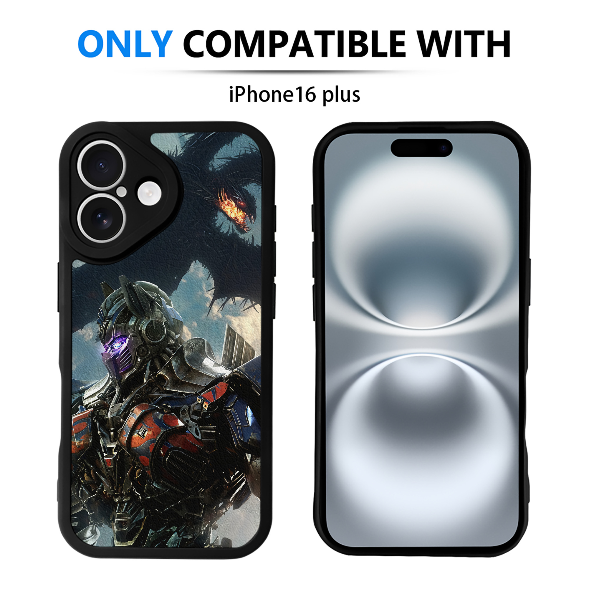 （画像用） Transformers トランスフォーマー 【iPhone 16シリーズ対応】シリコンスマホケース（レザー調） 材質：シリコン